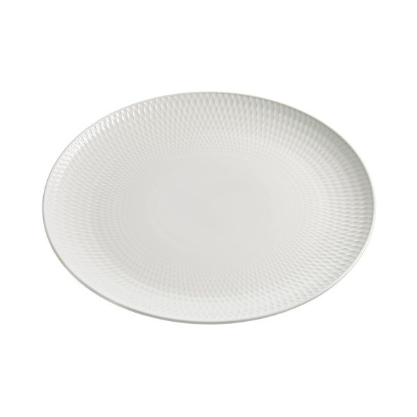 Piatto in porcellana bianca Diamonds, ø 36 cm - Maxwell & Williams