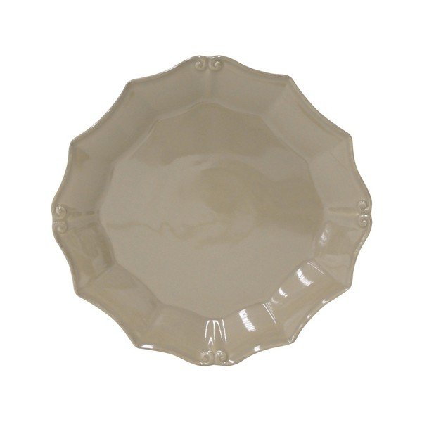 Šedohnědý kameninový talíř Costa Nova Barroco, ⌀ 36 cm
