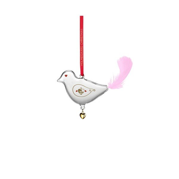 Decorazione per albero di natale in vetro soffiata a mano ø 8 cm Ann-Sofi Romme – Holmegaard