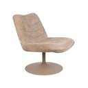 Poltrona in velluto beige Bubba - Zuiver