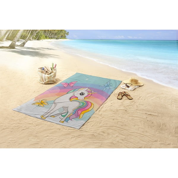 Telo mare da bambini in velluto 75x150 cm Dash – Good Morning-image-1