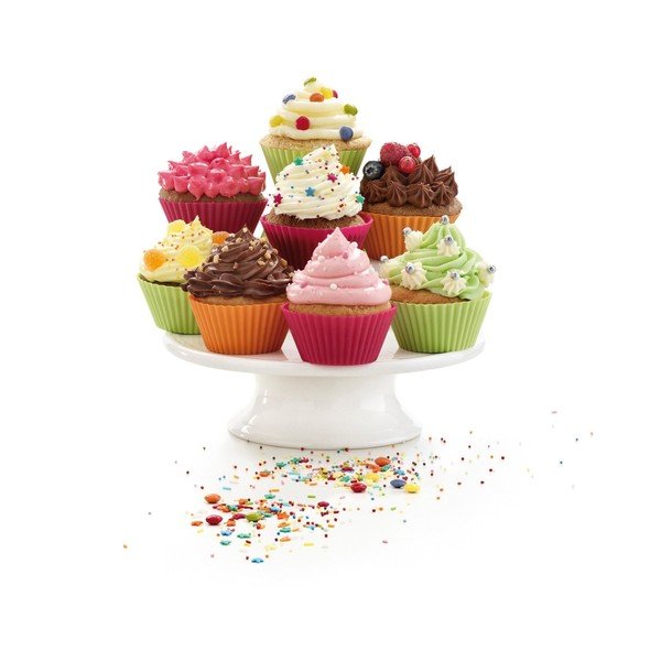 Set di stampini per muffin in silicone 12 pz ø 7 cm – Lékué-image-3