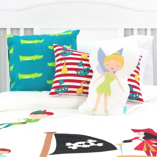 Copripiumino e cuscino Peter in cotone per bambini, 140 x 200 cm Flying Boy - Mr. Fox-image-3