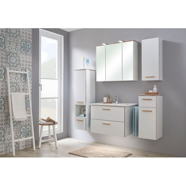 Lavabo in ceramica bianca senza miscelatore 80x47 cm Set 931 - Pelipal-image-2