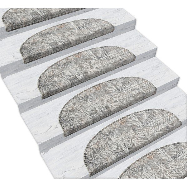 Gradini grigi in set da 16 pezzi 65x20 cm Horizon - Vitaus-image-1