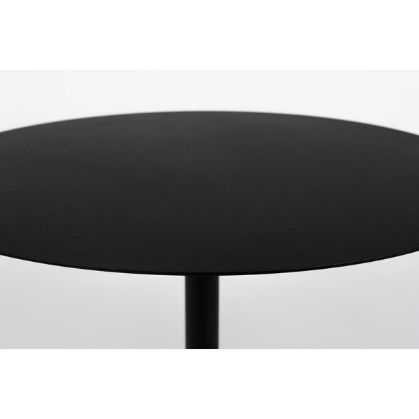 Tavolino da salotto rotondo nero in metallo ø 60 cm Snow – Zuiver-image-2