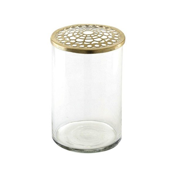 Skleněná váza A Simple Mess Kassandra Brass, ⌀ 10 cm-image-3