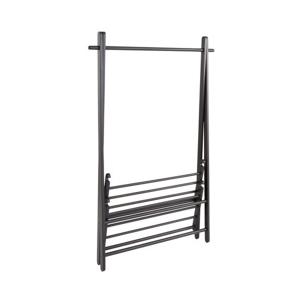 Stand appendiabiti nero in pino massiccio 100x150x41 cm Cole – Jotex-image-3