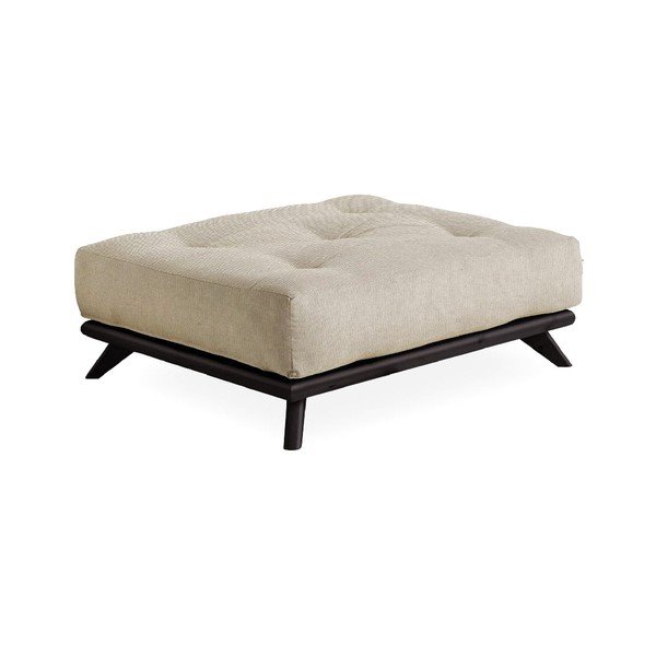Podnožka Karup Design Senza Black/Linen Beige