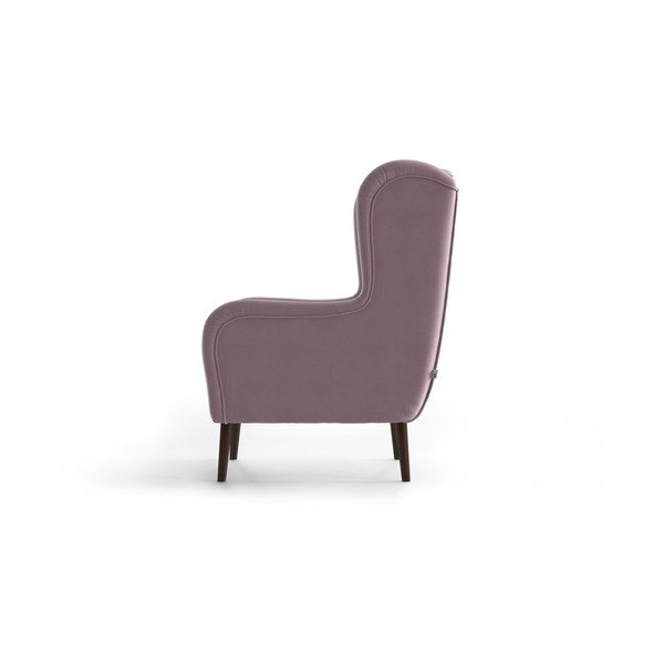 Poltrona in velluto rosa chiaro Muette - My Pop Design-image-4