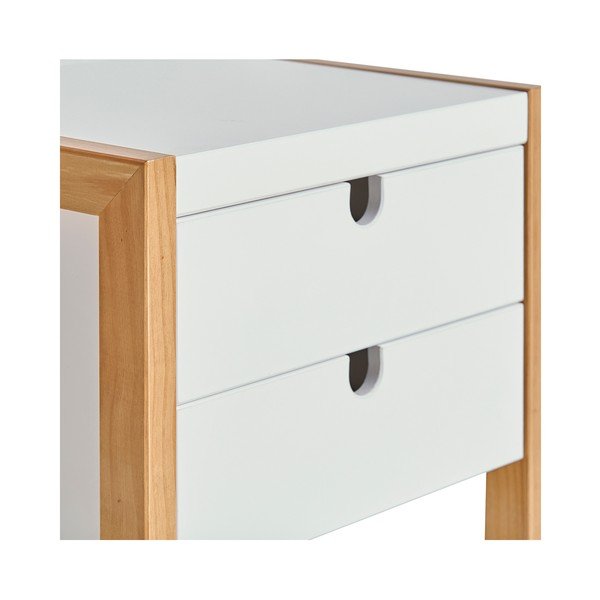 Comodino bianco Quadrato, 46 x 50 cm - Marckeric-image-4