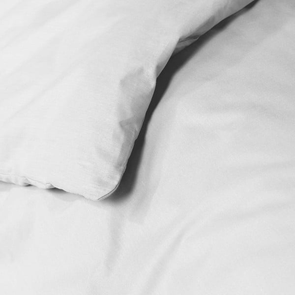 Biancheria in cotone bianco per letto singolo 140x200 cm Lina - douceur d'intérieur-image-1