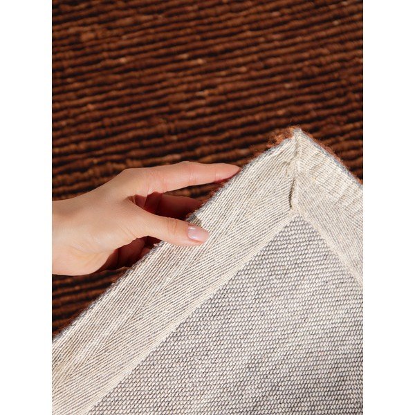 Tappeto marrone in lana tessuto a mano 80x150 cm Bexley Woolwich – Ted Baker-image-4