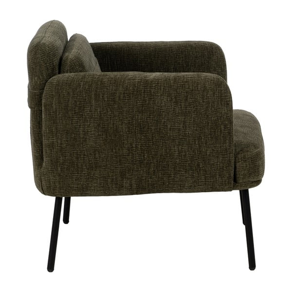 Poltrona verde con rivestimento in ciniglia Bind – Ixia-image-3