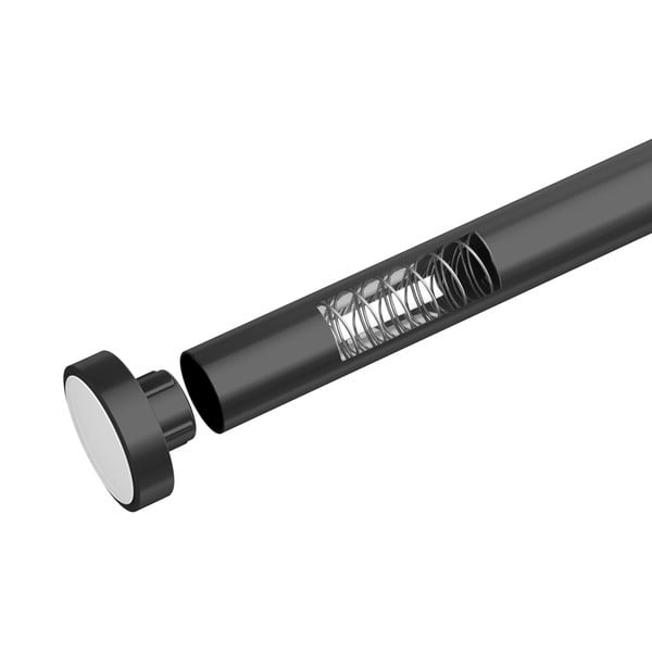 Asta da bagno telescopica nera, lunghezza 110-185 cm Luz - Wenko-image-4