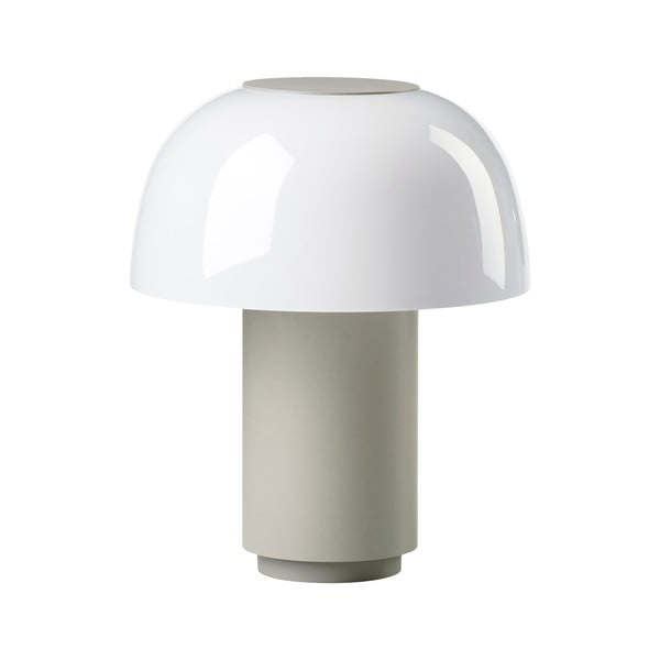 Lampada da tavolo dimmerabile a LED in alluminio grigio (altezza 22 cm) Harvest - Zone