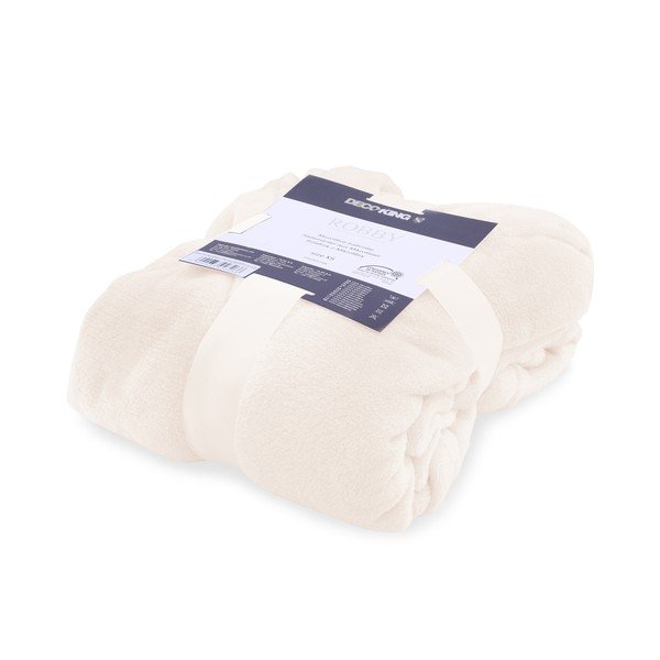 Accappatoio Robby unisex in microfibra beige chiaro, taglia M - DecoKing-image-2