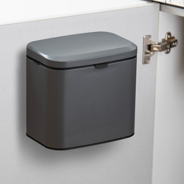 Bidone per l'umido grigio scuro 4 l Essentials – Ladelle-image-1