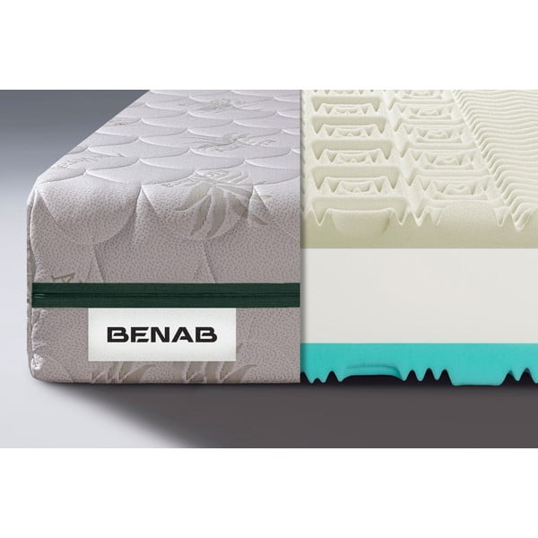 Materasso matrimoniale in schiuma dura/media 160x200 cm BonRelax HR VISCO - BENAB-image-1