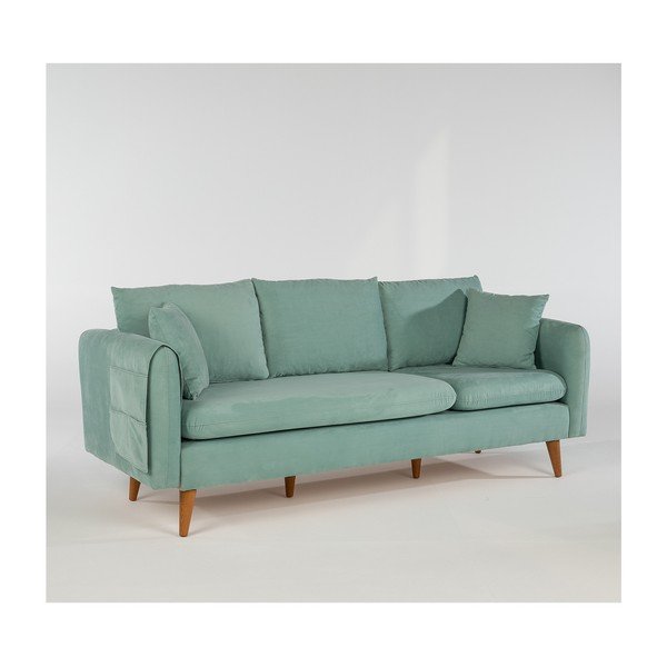Divano azzurro 215 cm Sofia - Balcab Home-image-2