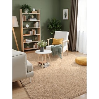 Tappeto in marrone chiaro lavabile 200x290 cm Rocco Caramel – Elle Decoration
