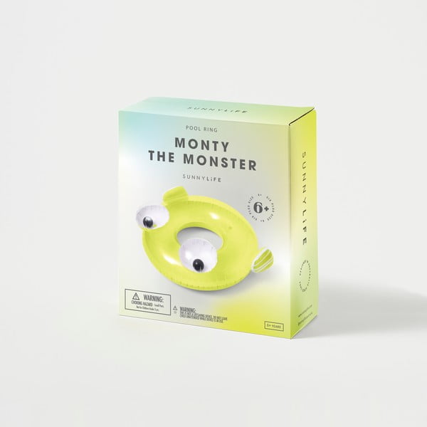 Anello gonfiabile , ø 110 cm Monty the Monster - Sunnylife-image-1