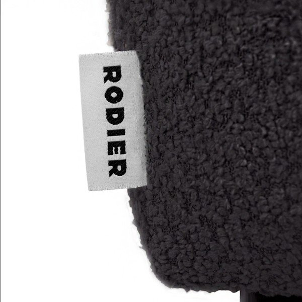 Poltrona nera rivestita in bouclé Belle – Rodier-image-3