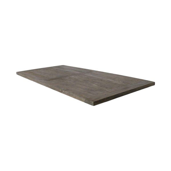 Piano del tavolo grigio in legno di teak non trattato , 210 x 100 cm - HSM collection