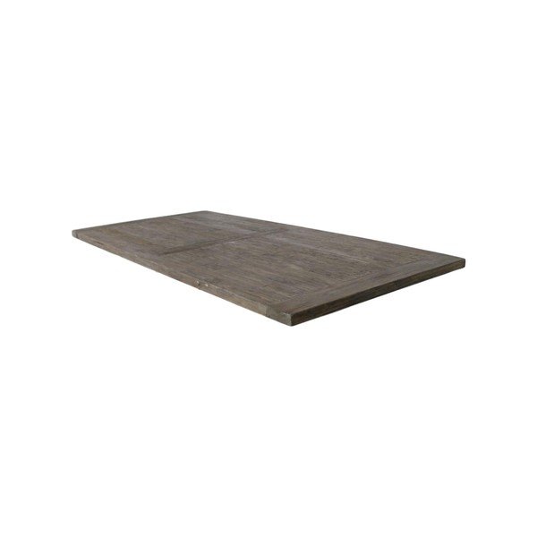 Piano del tavolo grigio in legno di teak non trattato , 210 x 100 cm - HSM collection