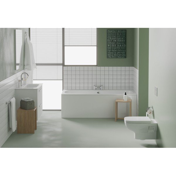 Mobile da lavabo bianco a sospensione 80x63 cm i.Life A - Ideal Standard-image-1
