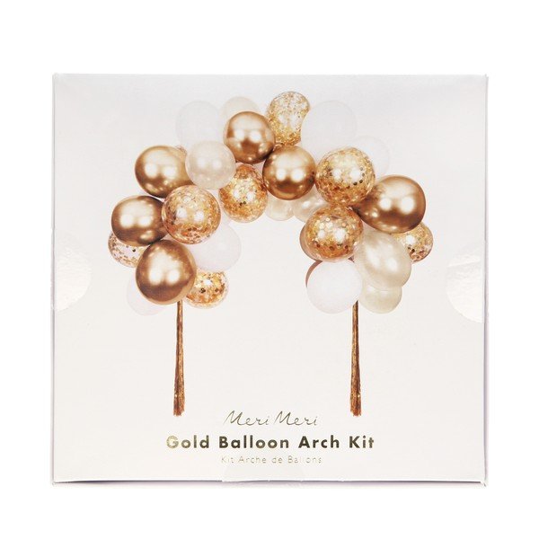 Accessori per feste in set da 40 pezzi Gold Balloon Arch - Meri Meri-image-1