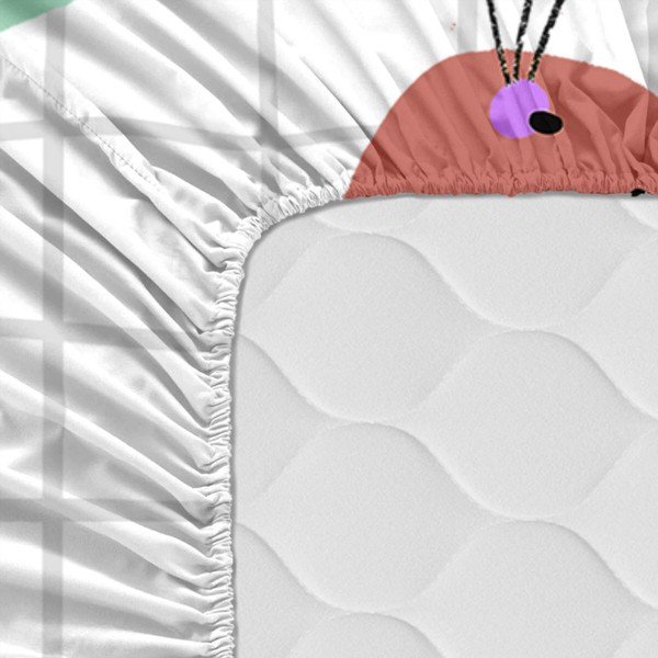 Lenzuolo di cotone per bambini, 70 x 140 cm Meow - Moshi Moshi-image-3
