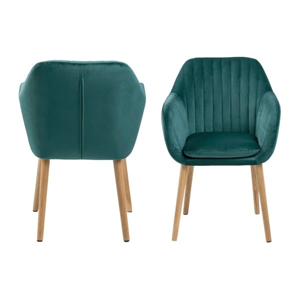 Sedia da pranzo turchese Vic Emilia - Actona-image-3