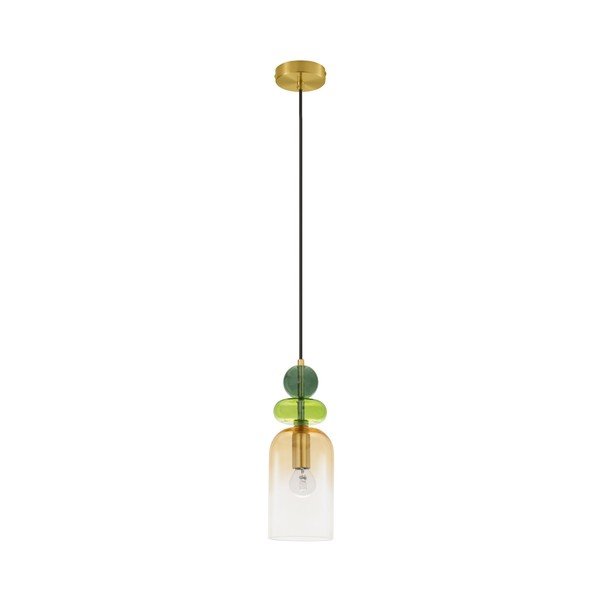 Lampadario dorato in vetro ø 11 cm Murano – Nova Luce