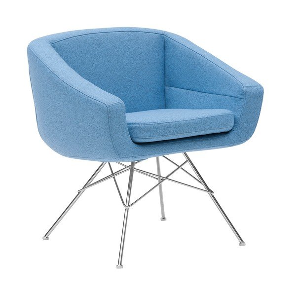 Poltrona azzurra Aiko - Softline-image-2
