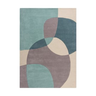 Tappeto in lana blu/beige 120x170 cm Glow - Flair Rugs