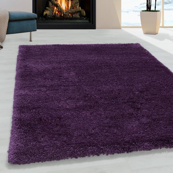 Tappeto viola scuro 160x230 cm Fluffy - Ayyildiz Carpets-image-1