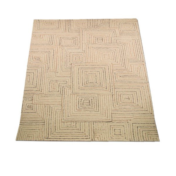 Vlněný koberec Maze 120x170 cm, béžový-image-2
