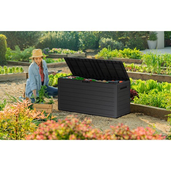 Contenitore da giardino grigio scuro in plastica Atlas – Keter-image-3