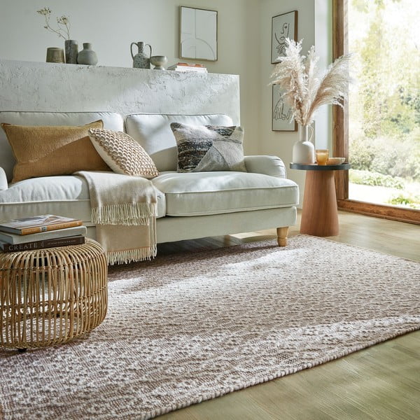 Tappeto in lana grigio chiaro tessuto a mano 80x150 cm Dream - Flair Rugs-image-1