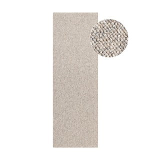 Passatoia grigia/color crema lavabile 80x240 cm Rocco Dark Cream – Elle Decoration