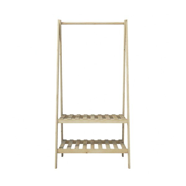 Appendiabiti in rovere decorato in colore naturale Susanne - Kalune Design