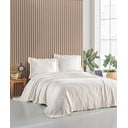 Set copriletto e federe crema per letto matrimoniale 220x240 cm Ilda - Mijolnir