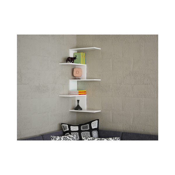 Mensola a muro bianca Caniko - Woody Fashion-image-2