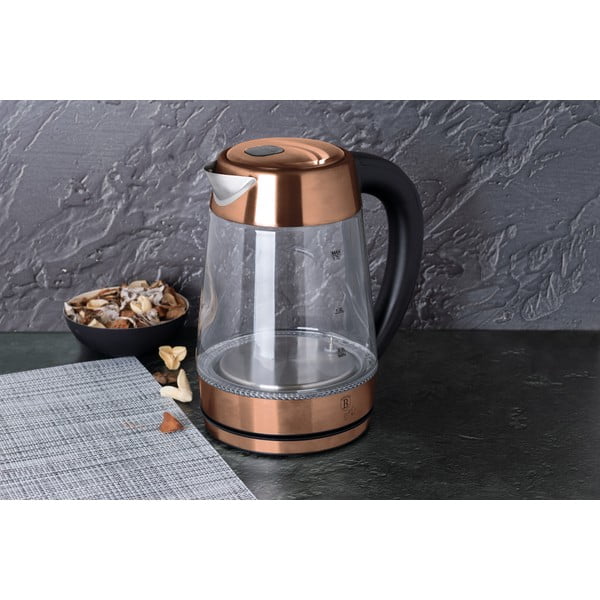 Bollitore 1,7 l Rosegold Metallic Line - BerlingerHaus-image-1