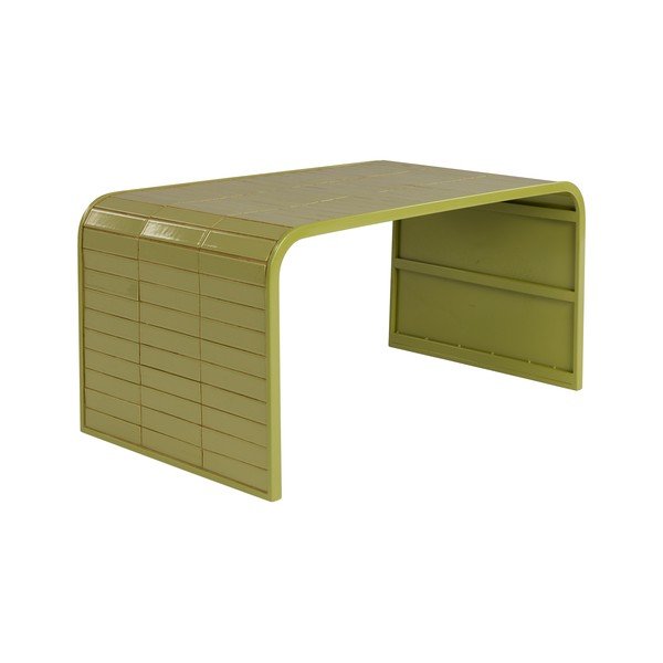Tavolino da salotto verde in ceramica 47x80 cm Tiles – Zuiver