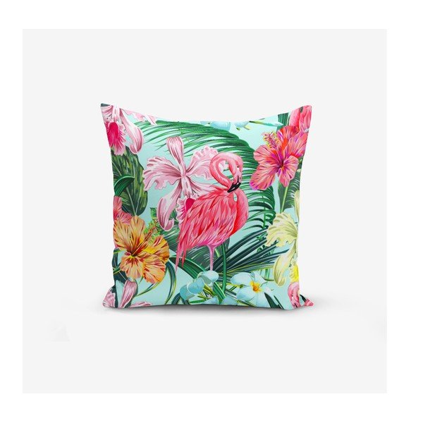 Federa Yalnız Flamingo, 45 x 45 cm - Minimalist Cushion Covers