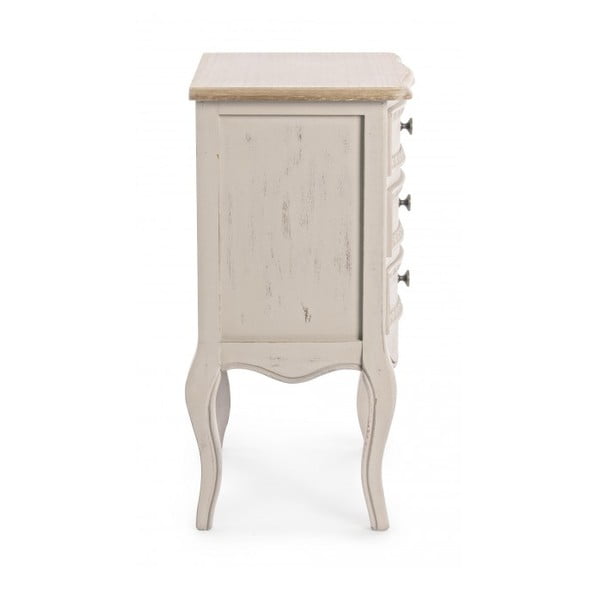 Comodino color crema Clarisse – Bizzotto-image-3