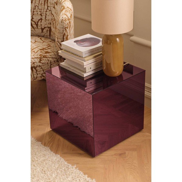 Tavolino in vetro 45,5x45,5 cm Cube – Ellos Home-image-1