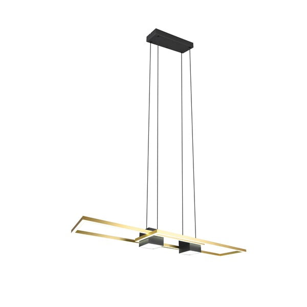 Lampadario nero/oro a LED dimmerabile con telecomando Albany - Trio-image-2